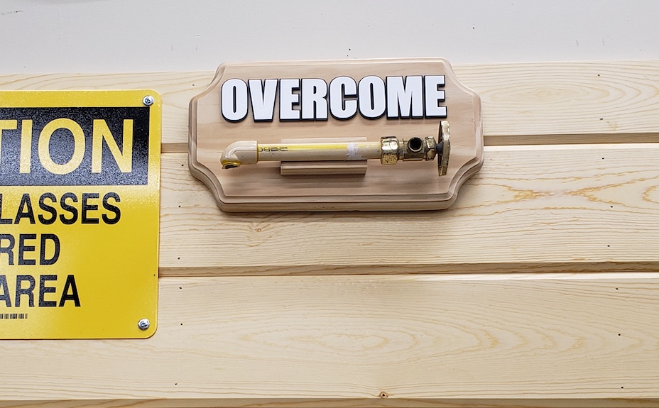 Overcome Sign | Kilted Craft Works